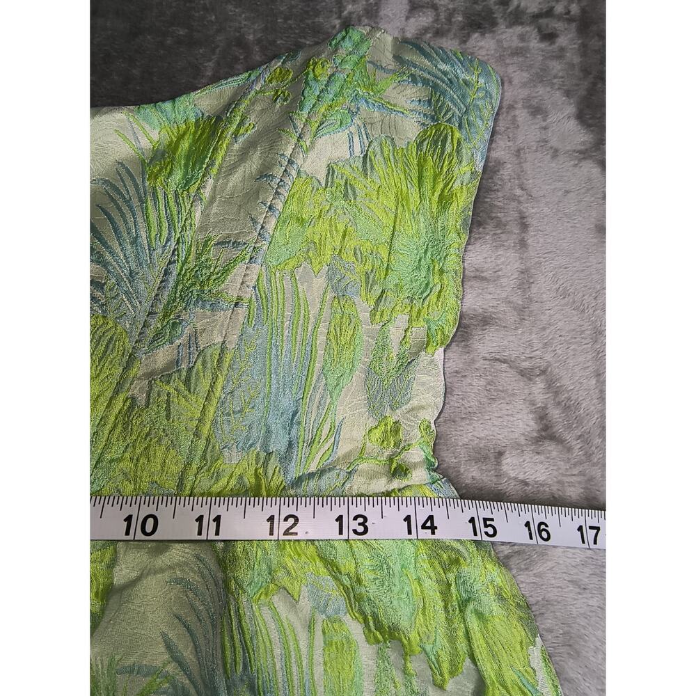 Lulus Atlia Lime Green Jacquard Bustier Mini Dress - Size L - NWT - Picture 11 of 12